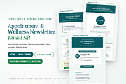 Healthcare Email Kit — 4 Emails, an Email Template by Art Club (Thumbnail 1 of 2)