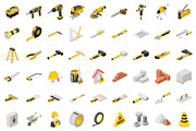 Construction isometric icons set, an Icon by AIWD (Thumbnail 2 of 2)