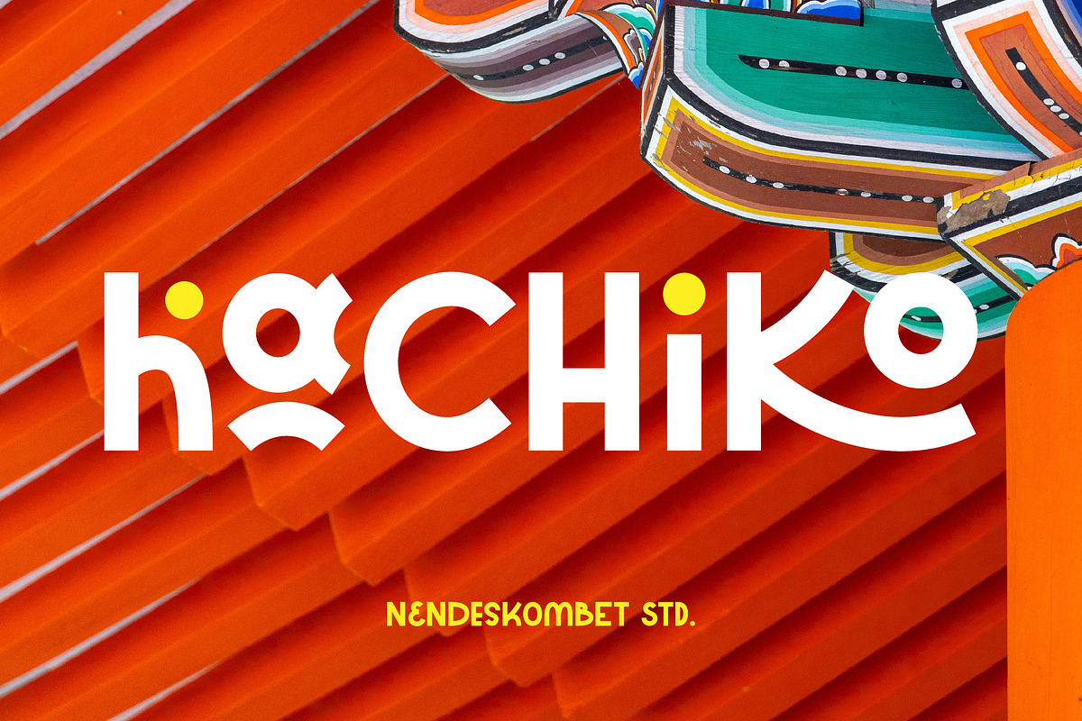 Hachiko - Full of Fun Font, a Sans Serif Font by NendesKombet Studio (Photo 1 of 11)