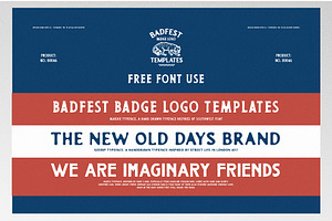 Badfest 50 Badge/Logo Templates