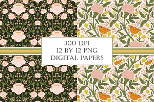 William Morris Style Patterns