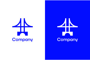 Blue Bridge Logo, a Branding & Logo Template by ika trisiana