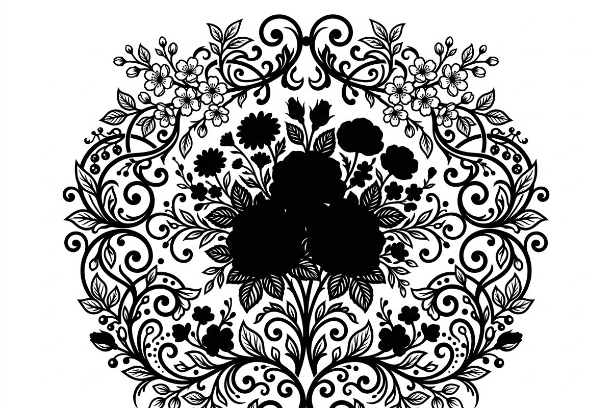 50 Elegant Floral Ornate Silhouette, a Decorative Illustration by Amazin_art (Photo 23 of 30)