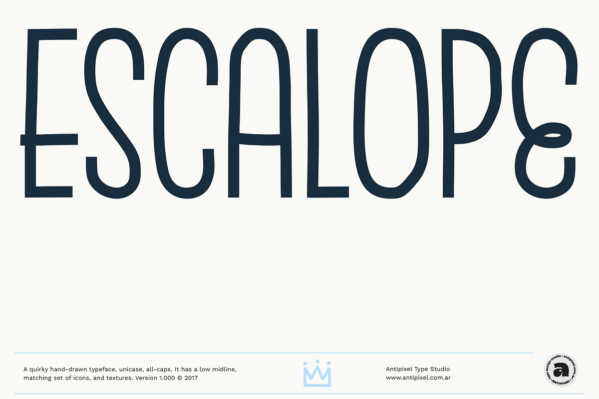 Escalope, a display handwritten font