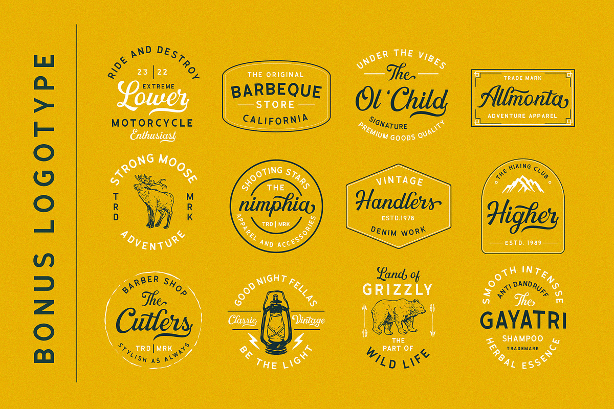 Greatly Font Duo + Logo Templates preview 3