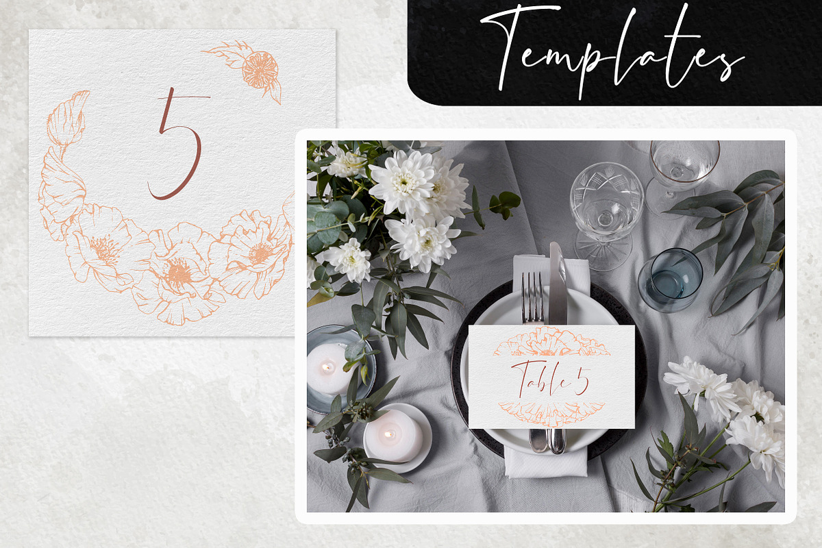 Peach fuzz wedding: Passionate poppy, a Stationery Template by MsFlaffy (Photo 3 of 8)