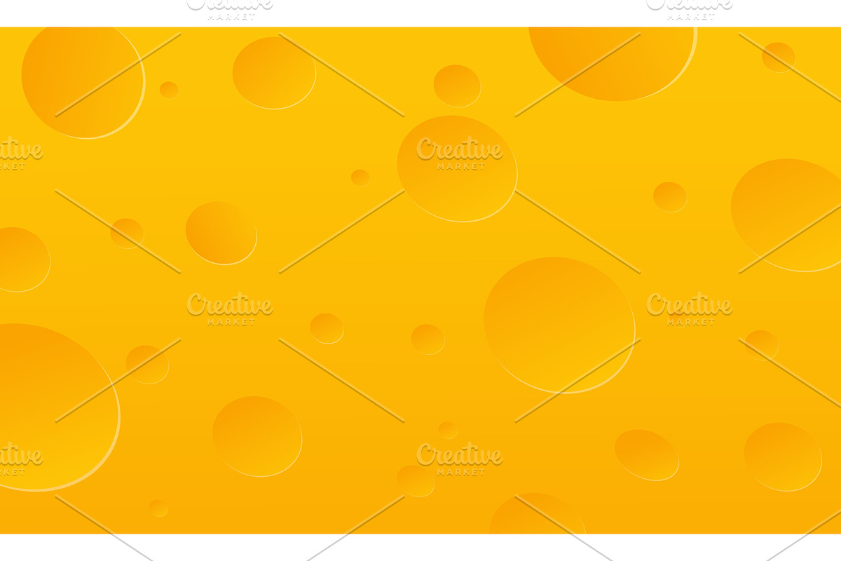 Texture yellow milk cheese with air, a Food Illustration by Vectorbuum