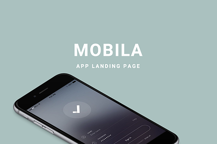 Mobila - App Landing Page