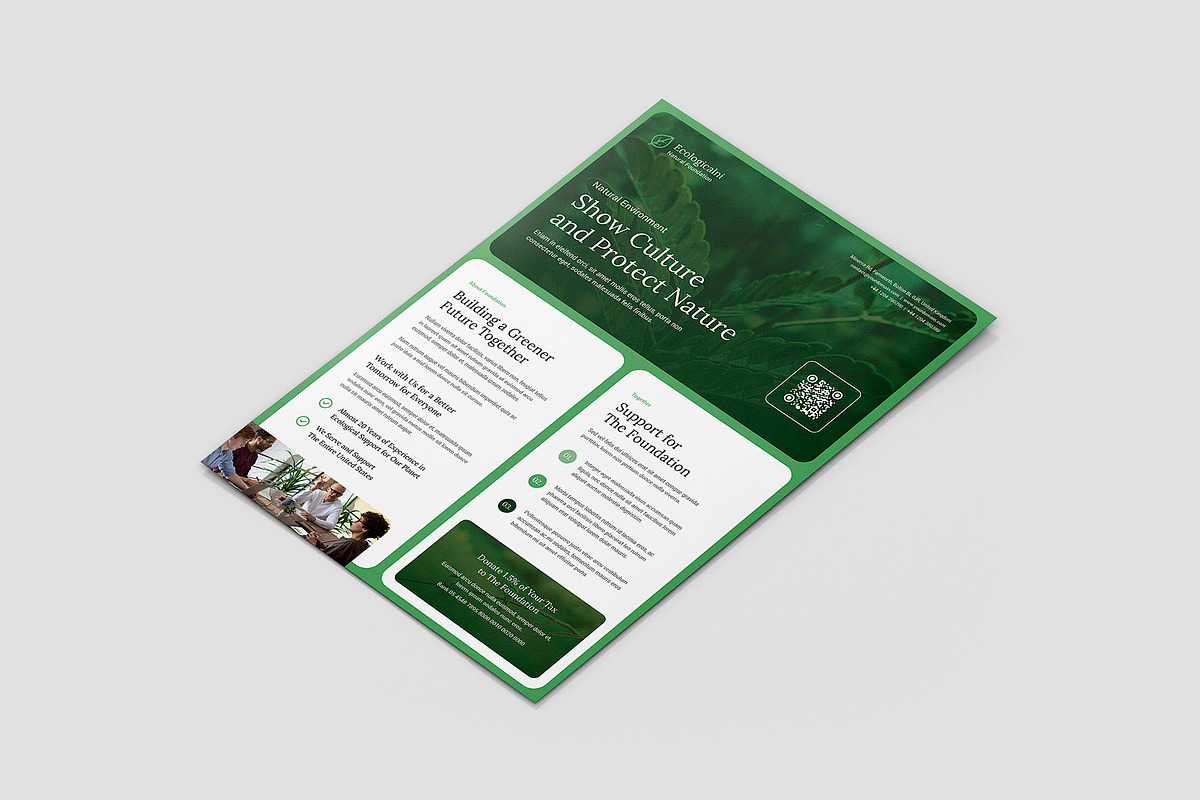 Ecology Foundation Flyer Template, a Flyer Template by artbart (Photo 4 of 9)