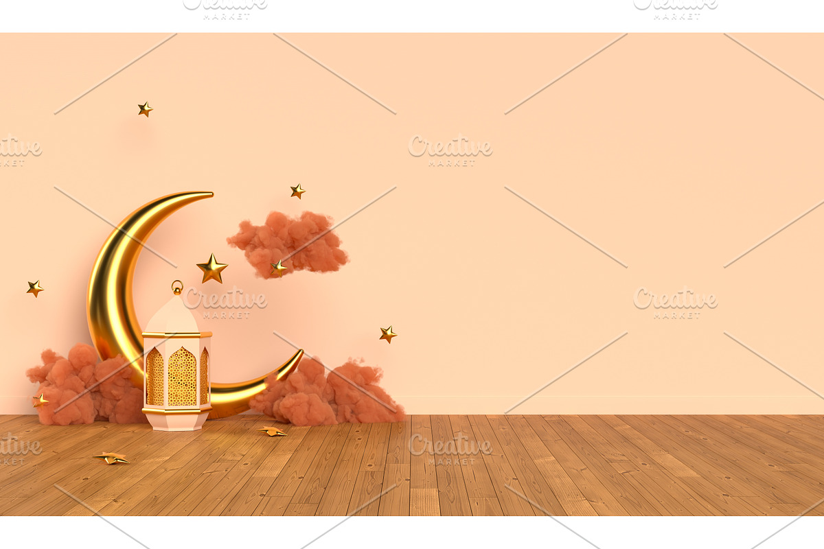 Islamic 3d rendering scene., an Environmental 3D Model by Liudmyla Matviiets