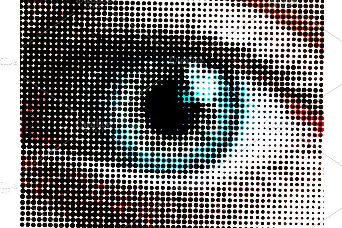 Eye from circles. Abstract woman, a Person Illustration by Nenahliadava Design
