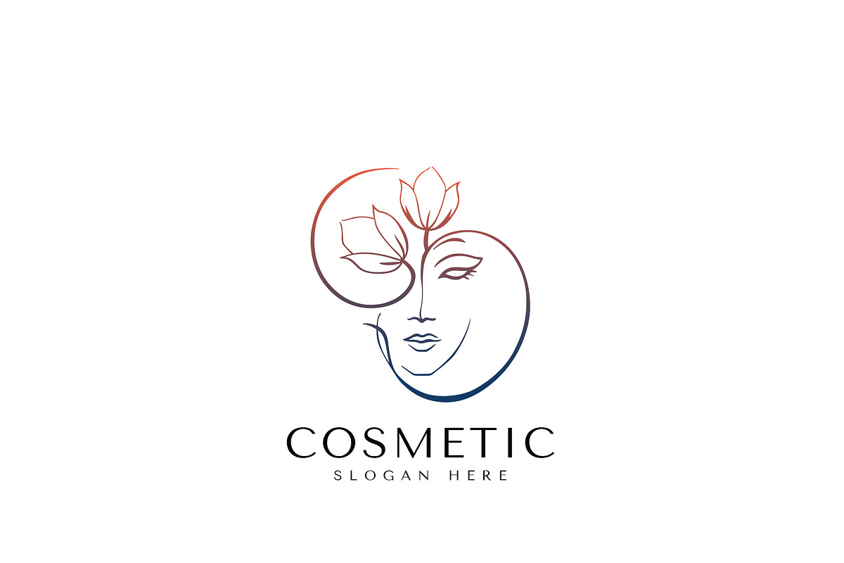 Beauty Cosmetic Logo Template, a Branding & Logo Template by HueNestify (Photo 1 of 2)