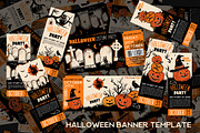 Halloween banner template., an Illustration by Moloko88 (Thumbnail 1 of 4)