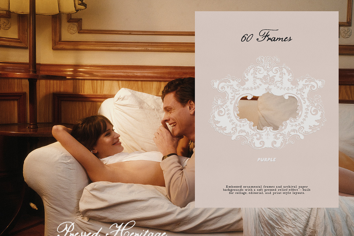 Vintage Embossed Papers & Frames, a Texture Graphic by Purple (Photo 13 of 19)