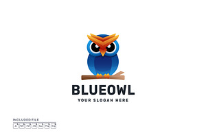 Gradient Colorful Owl Logo Design, a Branding & Logo Template by yuanesei