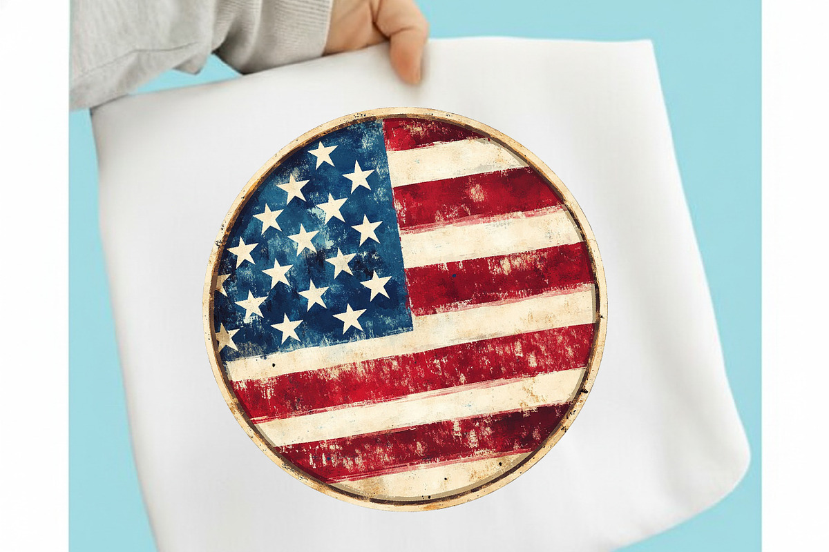 Retro Patriotic 4th of July Clipart, an Illustration by designcity5 (Photo 5 of 5)