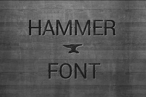 Hammer Font - Vintage Display Font