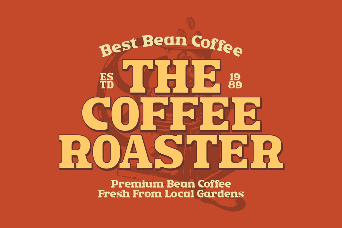 Rush Funky - Retro Serif Font, a Serif Font by HansCo Studio (Photo 4 of 11)