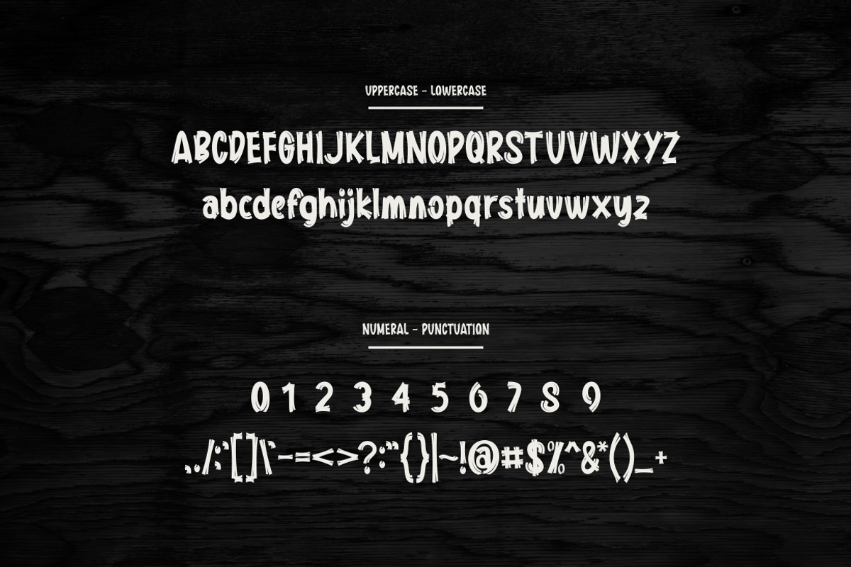 Rotten Wood Font, a Handwritten Font by albert_kalingga (Photo 2 of 5)