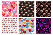 Seamless Valentines Hearts Patterns, a Texture Illustration by Dream Creation (Thumbnail 3 of 5)