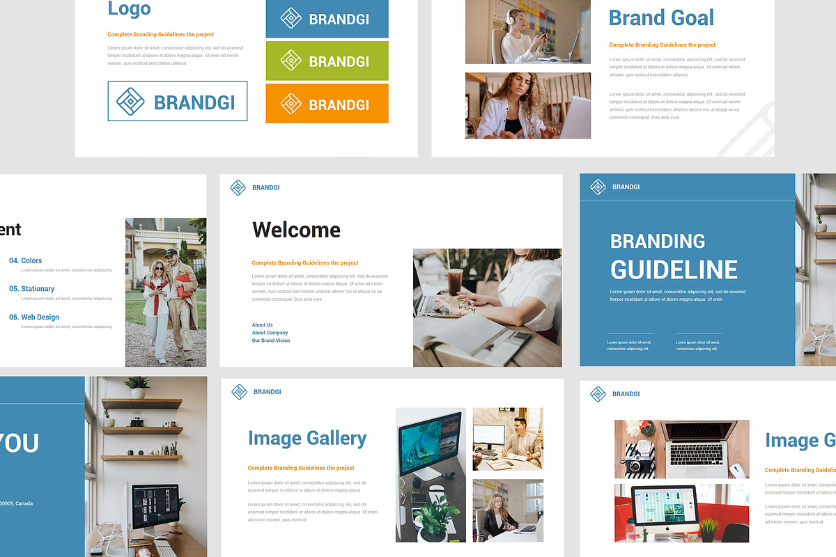 Brand Guideline Powerpoint Template, a Presentation Template by Azruca (Photo 4 of 4)