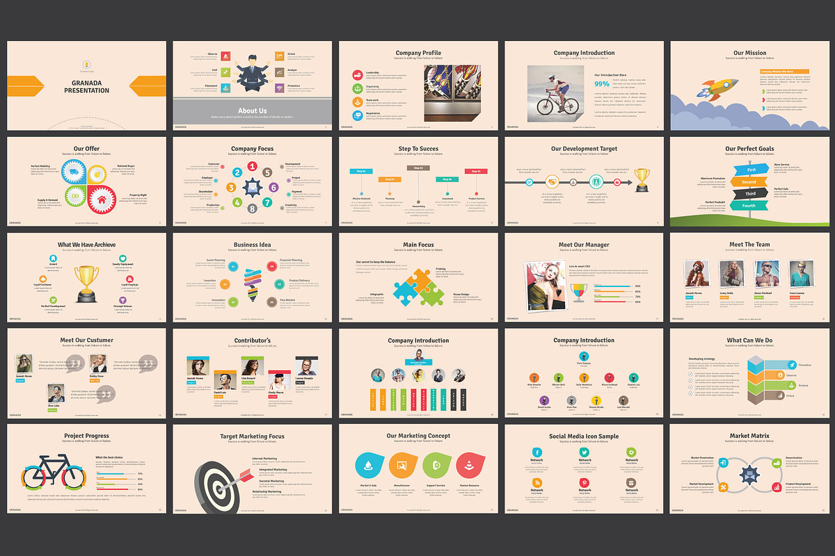Granada Keynote Template, a Presentation Template by DesignCorner (Photo 2 of 5)