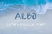 Arbo - handwritten font, a Script Font by Ptashka Design (Thumbnail 1 of 4)