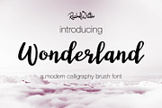 Wonderland, modern calligraphy font, a Script Font by Rachel White Art (Thumbnail 3 of 11)