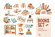Stacks of books and textbooks, an Education Illustration by vik.stock (Thumbnail 1 of 8)