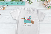 Christmas Dachshund Illustration, an Animal Illustration by Irina Ostapenko (Thumbnail 3 of 3)