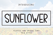 Sunflower | Script Font, a Script Font by Scratchones (Thumbnail 1 of 8)