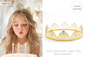 Princess crown 3D Birthday tiara