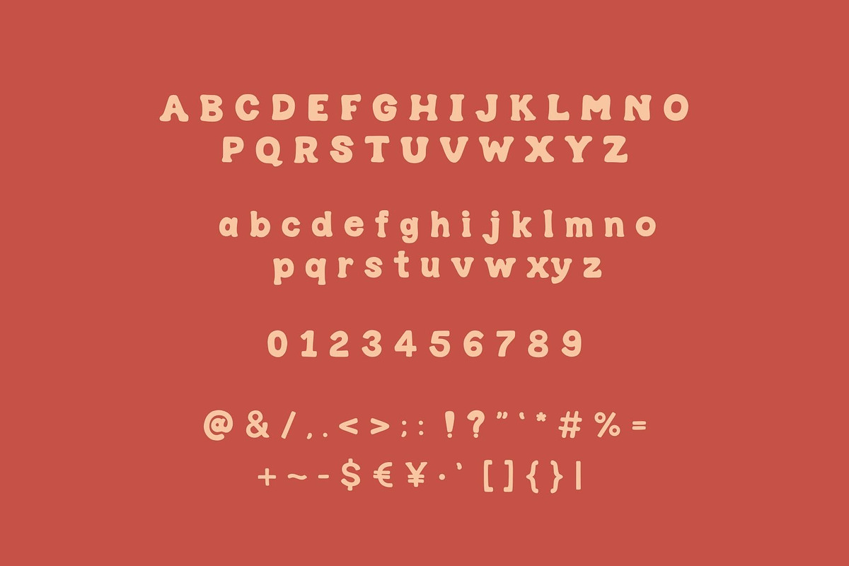 Candy Candy - Display Font, a Slab Serif Font by aeys_land (Photo 2 of 6)