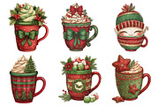Christmas Vibes Cocoa Clipart, an Illustration by Daily.Designs (Thumbnail 3 of 5)