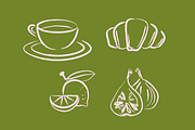 ITALIAN FOOD SET (16 ELEMENTS), a Food Illustration by Bonfloret Studio (Thumbnail 6 of 6)