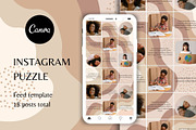 Rainbow Instagram Puzzle Canva, a Social Media Template by bonadigitals (Thumbnail 1 of 3)