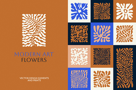 Modern art flowers, prints and cards, an Object Graphic by venimo