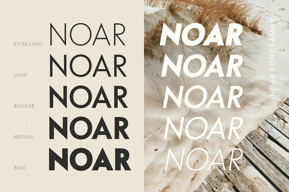 Noar | Font Family, a Sans Serif Font by Larin Type Co. (Photo 3 of 15)