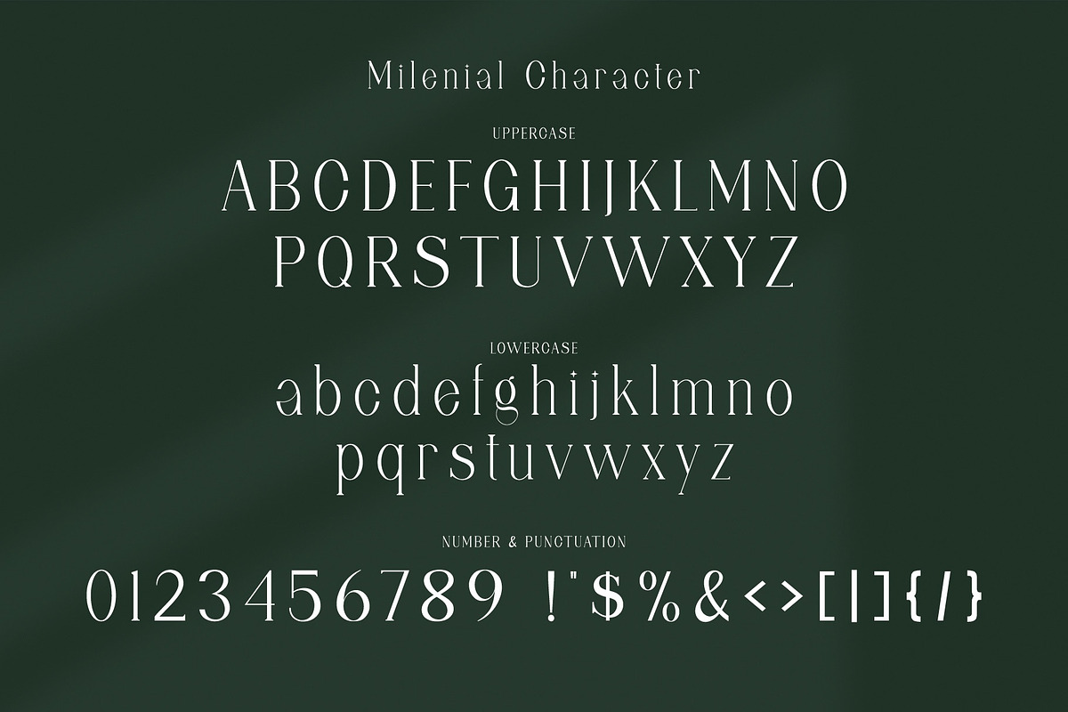 Milenial Serif Typeface, a Serif Font by Alfinart (Photo 6 of 10)