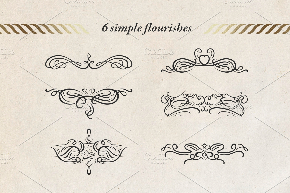 Decorative ornamental elements set, an Object Graphic by Warm Hearted Studio (Photo 2 of 10)