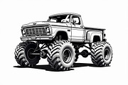 Offroad Truck Silhouette Pack, an Illustration by BIPLOB EXPERT (Thumbnail 3 of 9)