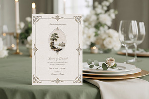Vintage French Country Invitation, an Invitation Template by by creative paper