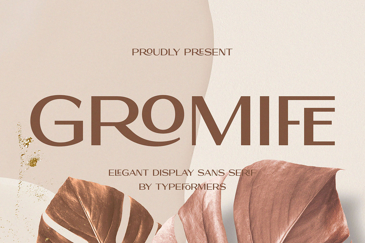Gromife - Elegant Display Sans Serif, a Sans Serif Font by Typeformers (Photo 1 of 6)
