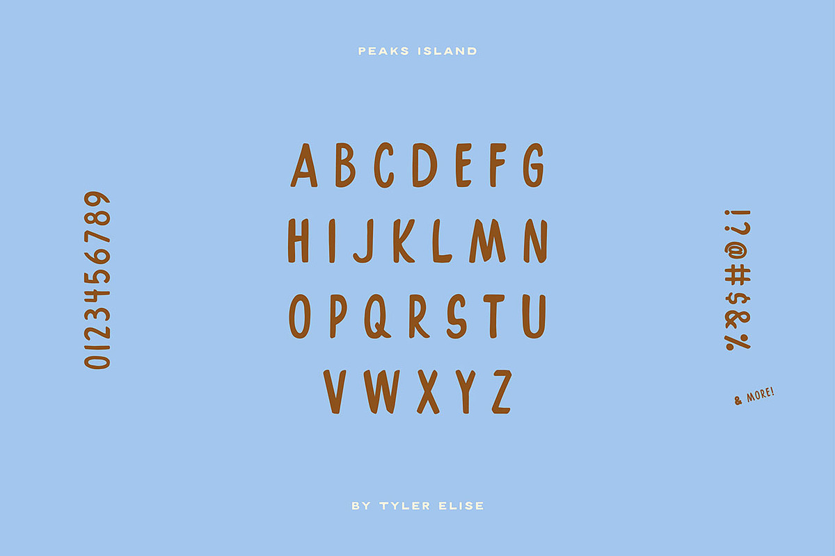 PEAKS ISLAND by Tyler Elise, a Handwritten Font by tylerelise (Photo 3 of 5)
