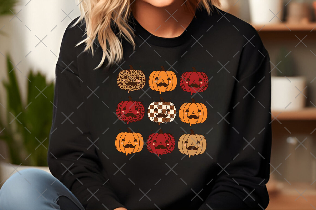 Halloween Funny Pumpkin PNG, an Illustration by Craft Nest (Photo 4 of 6)