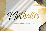 Nathallis - Handwritten Font, a Script Font by StringLabs (Thumbnail 1 of 12)