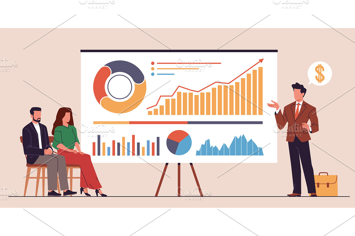 Project presentation. Business, a Person Illustration by YummyBuum