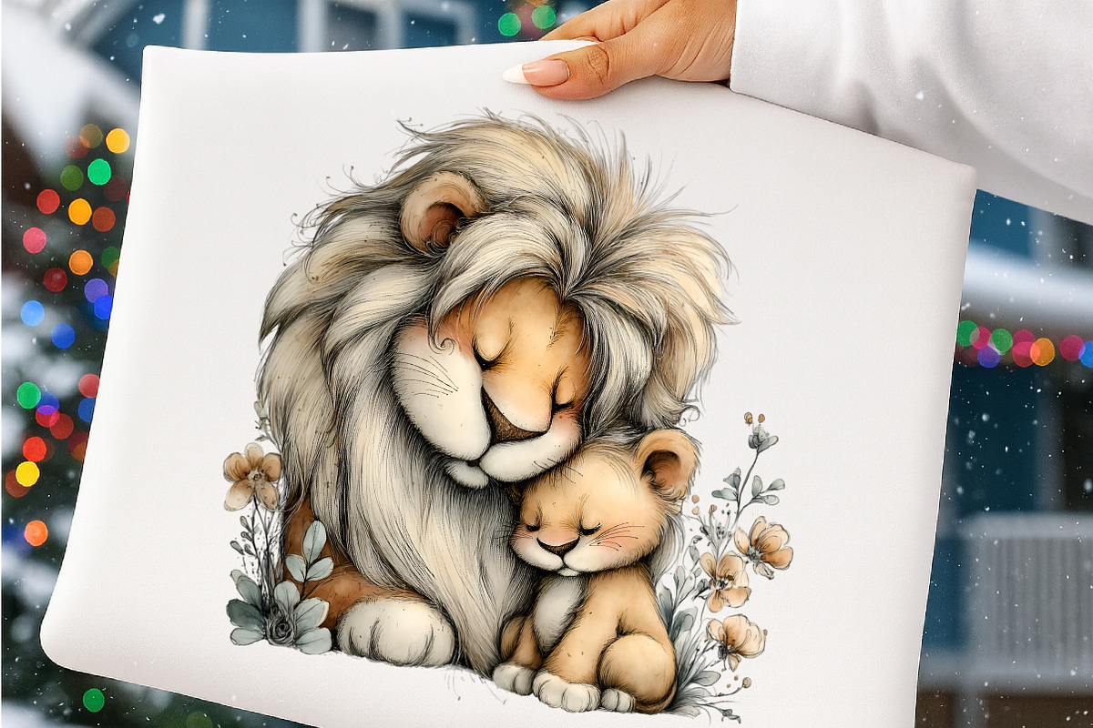 Whimsical Father's Day Animals PNG, an Illustration by SinaCreation (Photo 5 of 9)