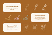 Animated Kitchen Icon Art Set, an Outline Icon by Prosymbols (Thumbnail 2 of 4)