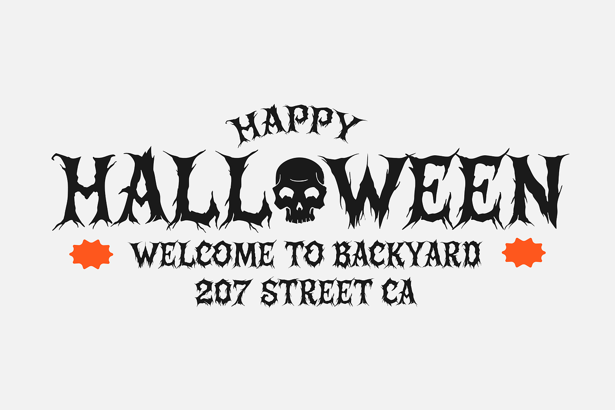 Spooky Party Club | Halloween Horror, a Blackletter Font by Jolicia Type (Photo 5 of 14)